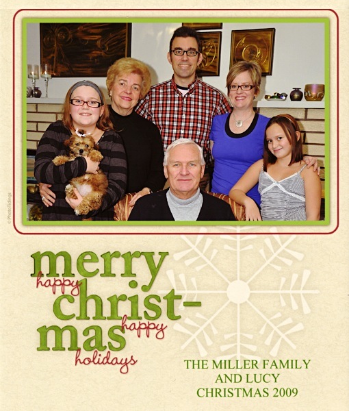 [The Miller family, Christmas 2009]