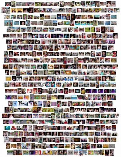 [500 small thumbnails of photos in a 20x24 grid]