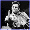 [Johnny Cash and his famous finger]