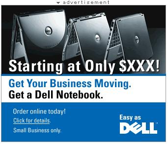 [Dell ad with price as $XXX]