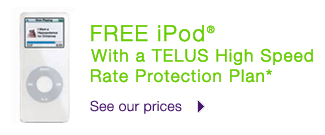 Telus free iPod nano offer