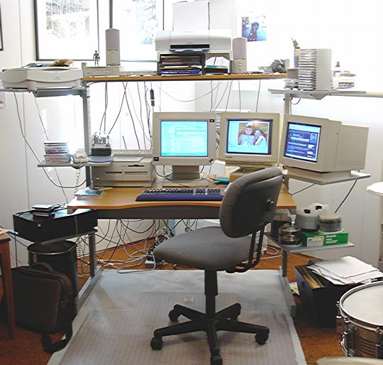 Jerker computer table - click for an older setup