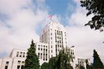 City Hall, 12th Ave. at Cambie St., like a '50s postcard